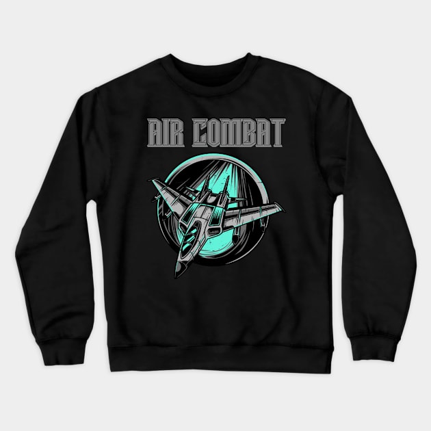 Jet Fighter Crewneck Sweatshirt by Aim For The Face